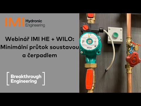 Webinář IMI + WILO: Minimální průtok soustavou a čerpadlem