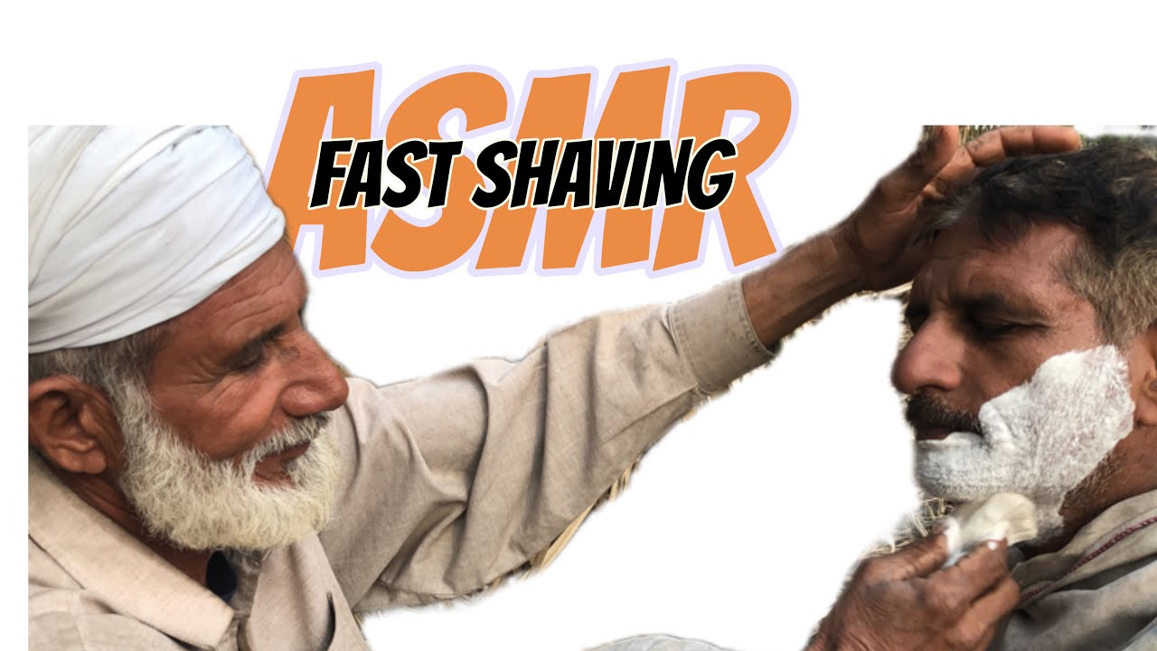 ASMR with fast shaving in old barber [Real ASMR]🪒🪒🪒🪒 ️🌹 YouTube