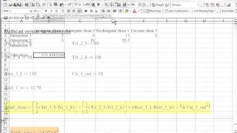 Mathcad Explanation and Short Demonstration