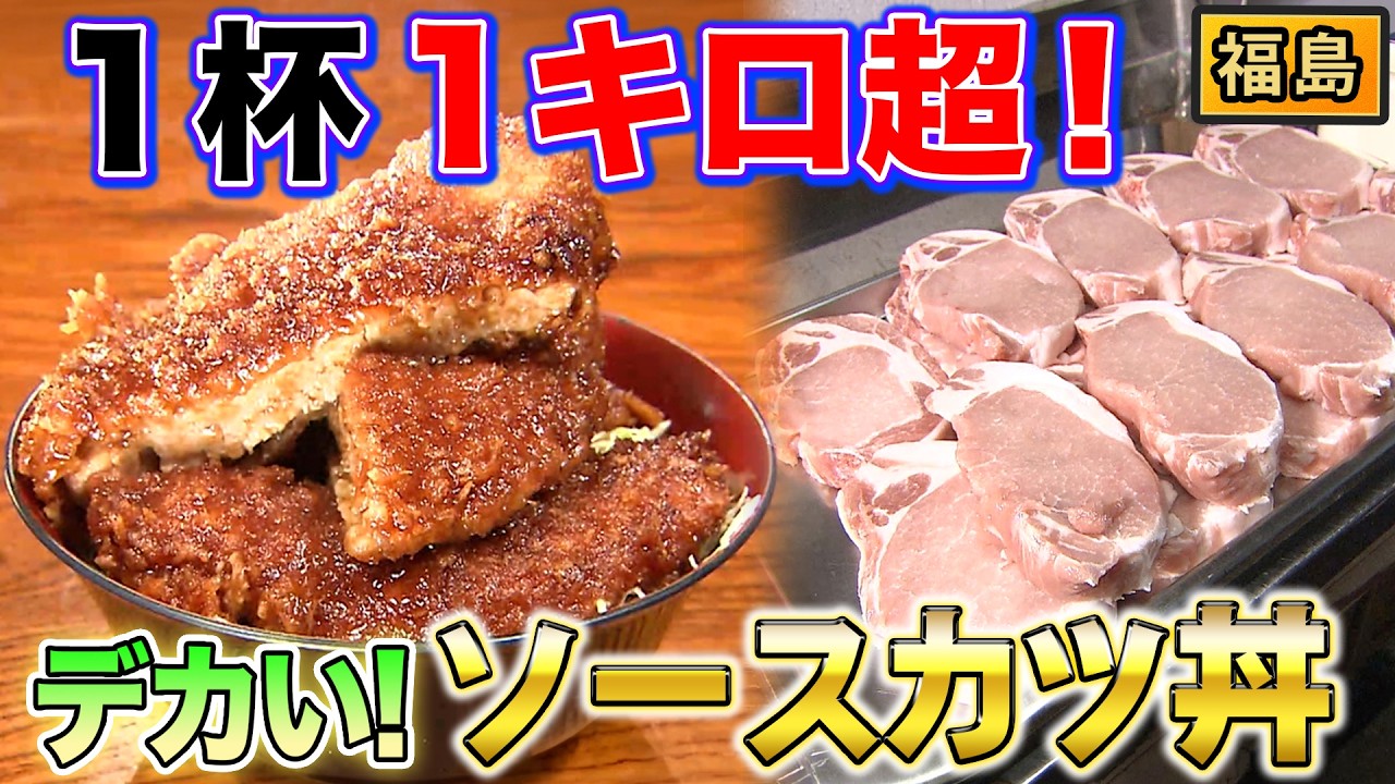 【デカ盛り】100軒以上の激戦!?福島のソースカツ丼が凄すぎた【2019年6月27日 放送】