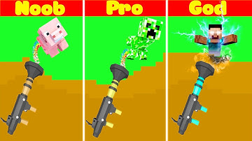 ONE VÀ NOOB YETI THỬ THÁCH CHẾ TẠO RA NHỮNG KHẨU SÚNG VIP NHẤT MINECRAFT