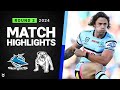 NRL 2024 | Sharks v Bulldogs | Match Highlights