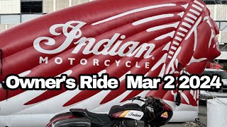Indian Motorcycle Owner's Ride Daytona Bike Week 2024 to Daytona International Speedway