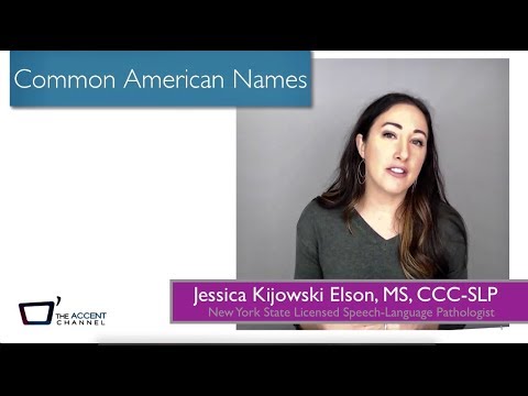 American Pronunciation (Most Common American Names)