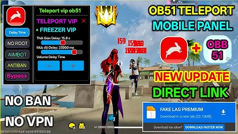 OB51 Update Fake Lag New || Free Fire Fake Lag New OB51  || Teleport Fake Lag New || VIP Fake Lag 🔥