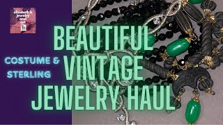 Gorgeous Vintage Jewelry Haul- Sterling, Gemstones, Crystals, and more