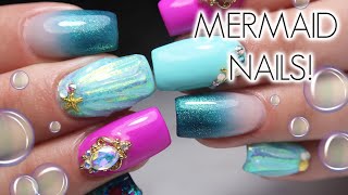 Mermaid Nails! Watch Me Work | Nail Art Tutorial 2020 | Hard Gel Nails screenshot 2