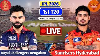 RCB vs SRH 1st T20 Match | Live Score Analysis & Discussion | IPL 2026 1st T20 Cricket Match screenshot 4
