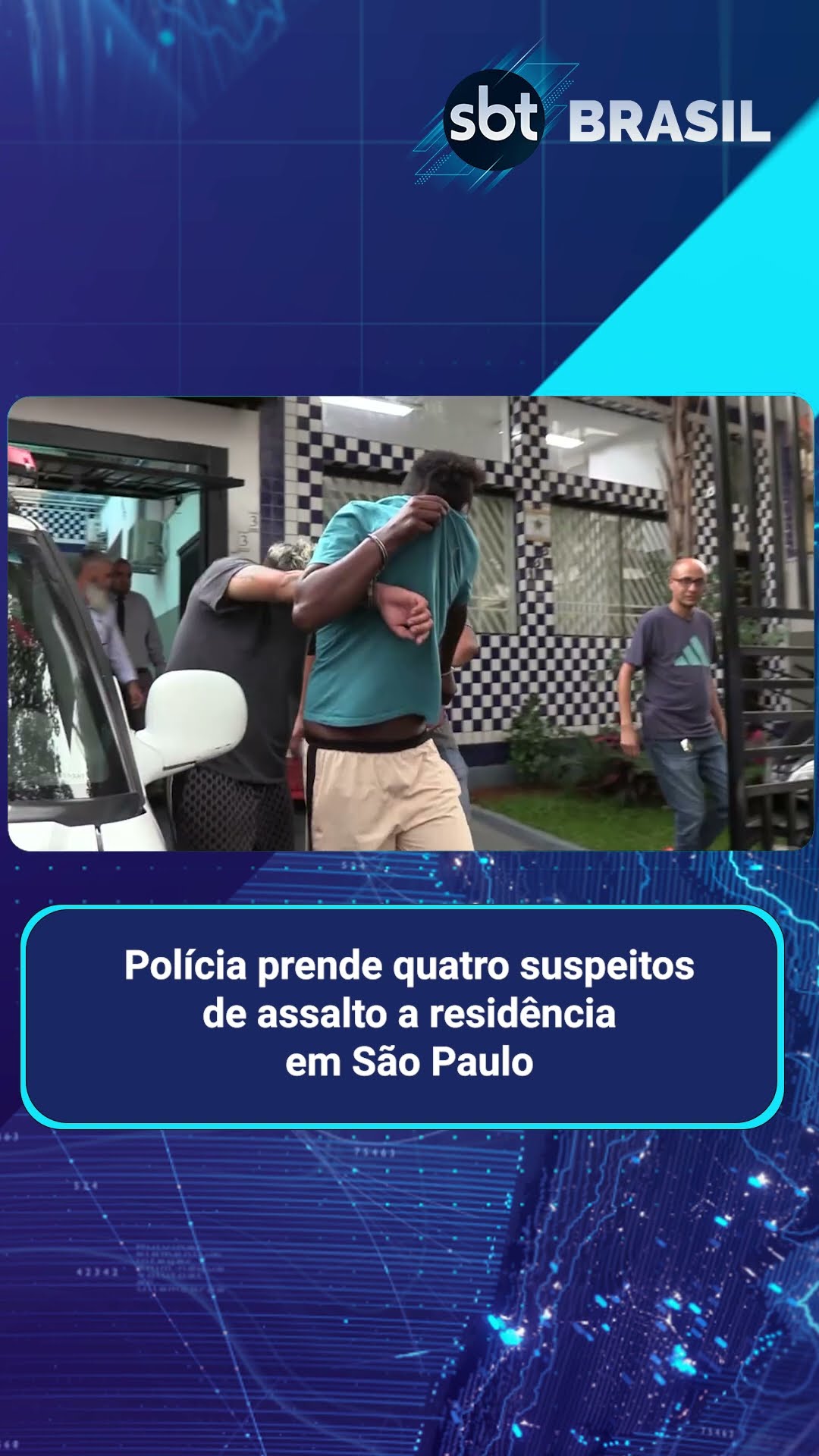 Quatro pessoas são presas por suspeita de roubo à residência | SBT Brasil (15/02/25)