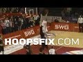 Myles hesson gets up  catches a body off an inbounds play in germany nasty dunk