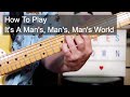 'It's A Man's, Man's, Man's World' James Brown Guitar Lesson