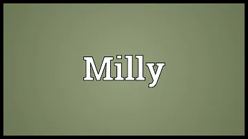 ¿Milly es el diminutivo de Emily?