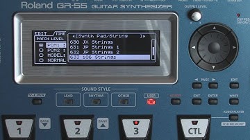 Roland GR-55 Guitar Synthesizer : Synth Pad / String Sounds