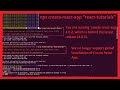 You are running `create-react-app` 4.0.2, which is behind the latest release (4.0.3).