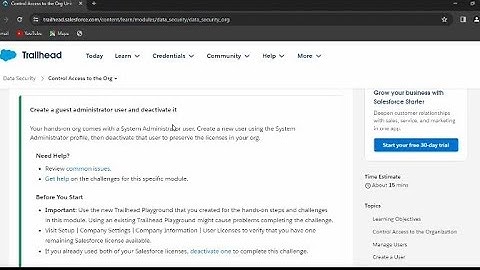 Create a guest administrator user and deactivate it