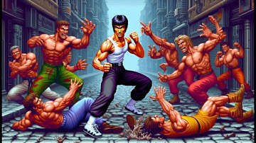 Bruce Lee dubbed with Streets Of Rage 2 SFX