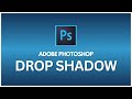 How to use dropshadow in photoshop | Photoshop tutorials for beginners