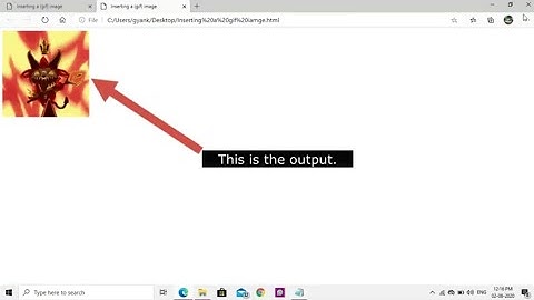 How to insert gif image in HTML web page and  Moving text in HTML.