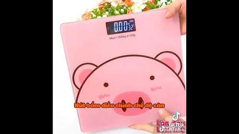 Cân điện tử hình heo hồng dễ thương