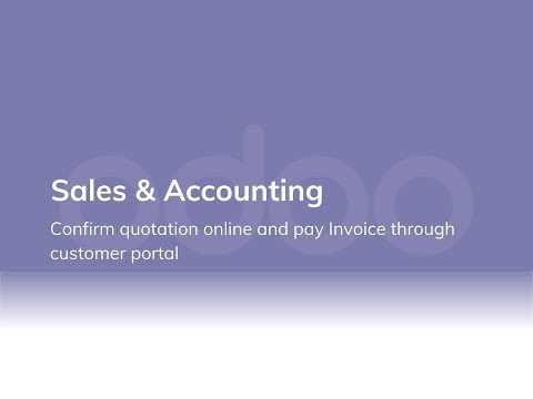 Confirm quotation online and pay Invoice through customer portal