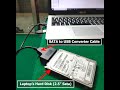 Internal hard drive to portable hard drive converter cable