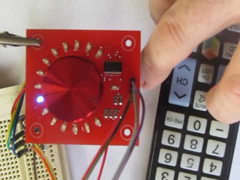 Rotary encoder w/ circular LEDs - Arduino, TLC59116 i2c - YouTube