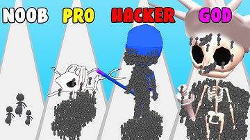 PinkerLab | Ants Runner Part 2 NOOB vs PRO vs HACKER