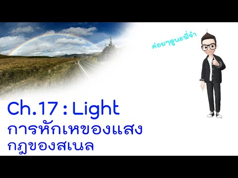 บทที่ 17.8 - แสง - การหักเห - กฎของสเนล