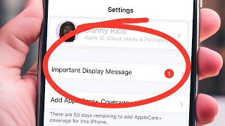 How to remove ( Important Display Message ) iPhone 11 Pro Max / 12 Pro Max / 13 Pro Max / 14 Pro Max