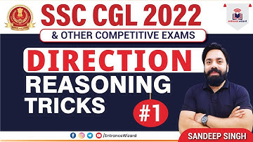 SSC CGL 2022 || Direction Reasoning Tricks #1 | @entrance_wizard  by Sandeep Singh