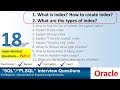 Oracle Interview Question oracle index related questions