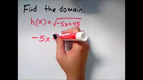 Domain of a square root function, advanced