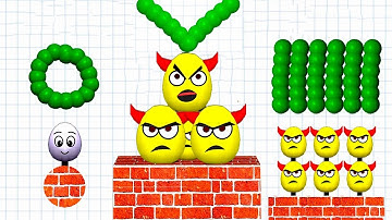 DRAW TO SMASH - Satisfying ASMR Gameplay (Infinity, Draw 2 Save)