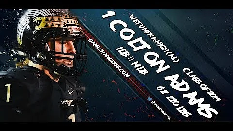 #1 Colton Adams // ILB, MLB // Wetumpka High (AL) ...