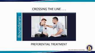 Code of Conduct (Policy 7120) Training (Appropriate Behavior & Boundaries)