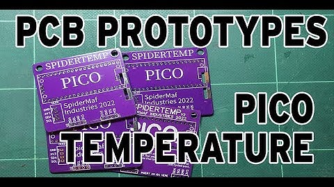 SpiderTemp - PCB Prototype for a PiPico based I2C BME280 temperature module.