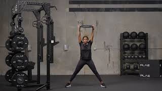 Plate Overhead Lateral Squat Exercise