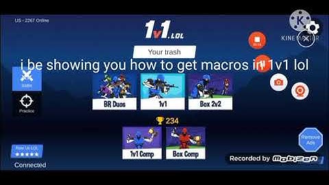 HOW TO GET MACROS IN 1V1 lol