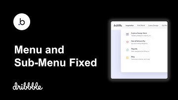 Dribbble Menu and Sub-Menu Fixed | Bubble.io Responsive Beta