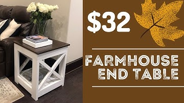 Build a Farmhouse End Table for $32