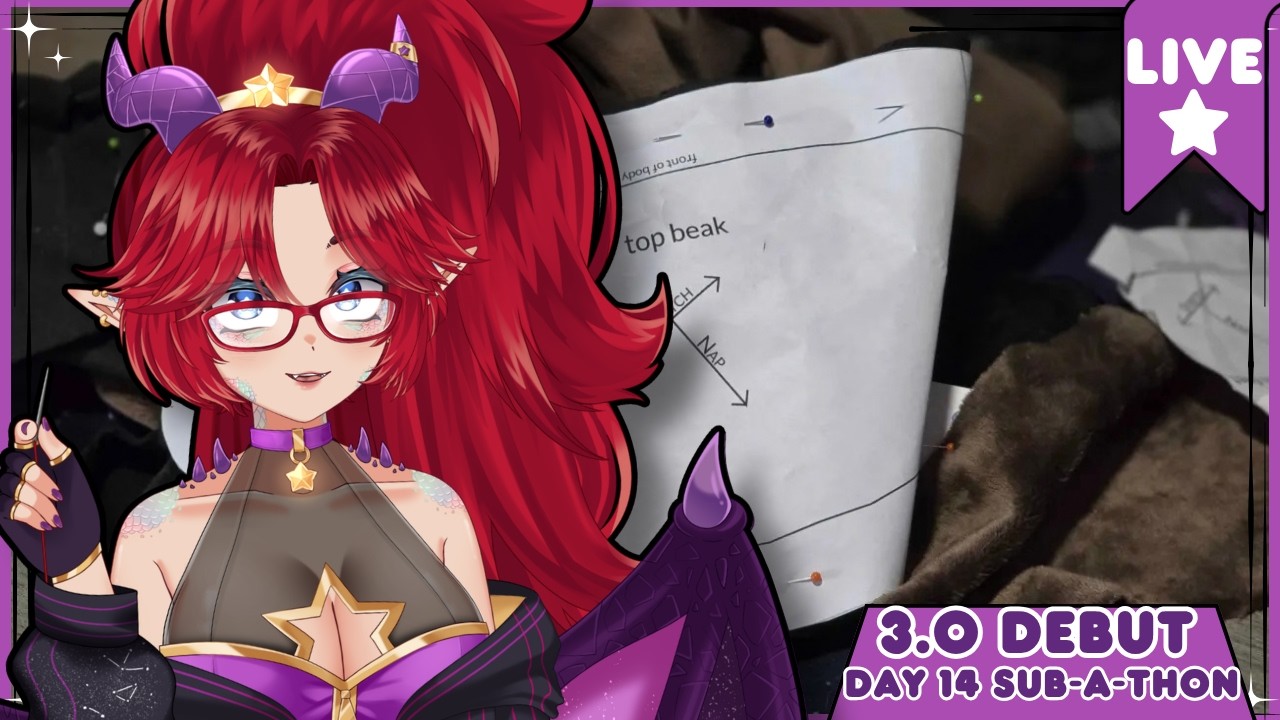 ⭐3.0 DEBUT SUB-A-THON: Day 14 ~ Hand Cam stream, let's make a plushy⭐