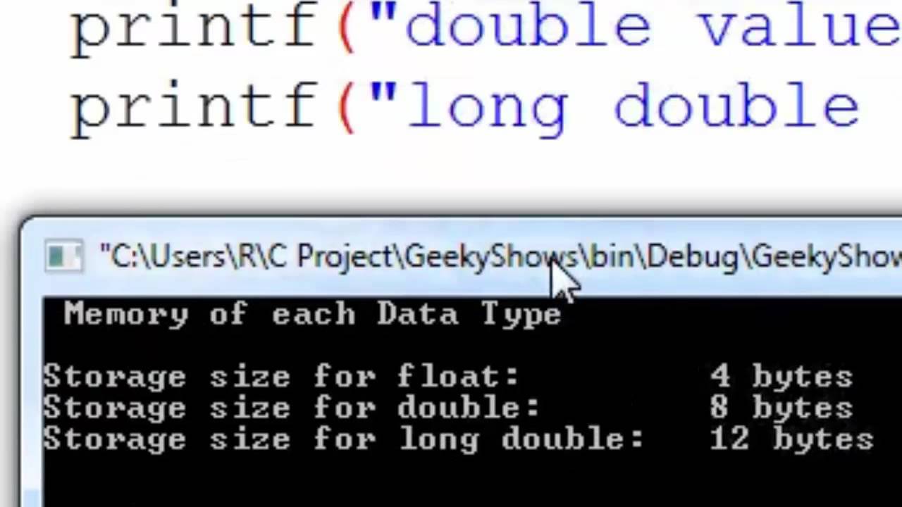 42. Data Type Float, Double And Long Double In C Programming (Hindi)