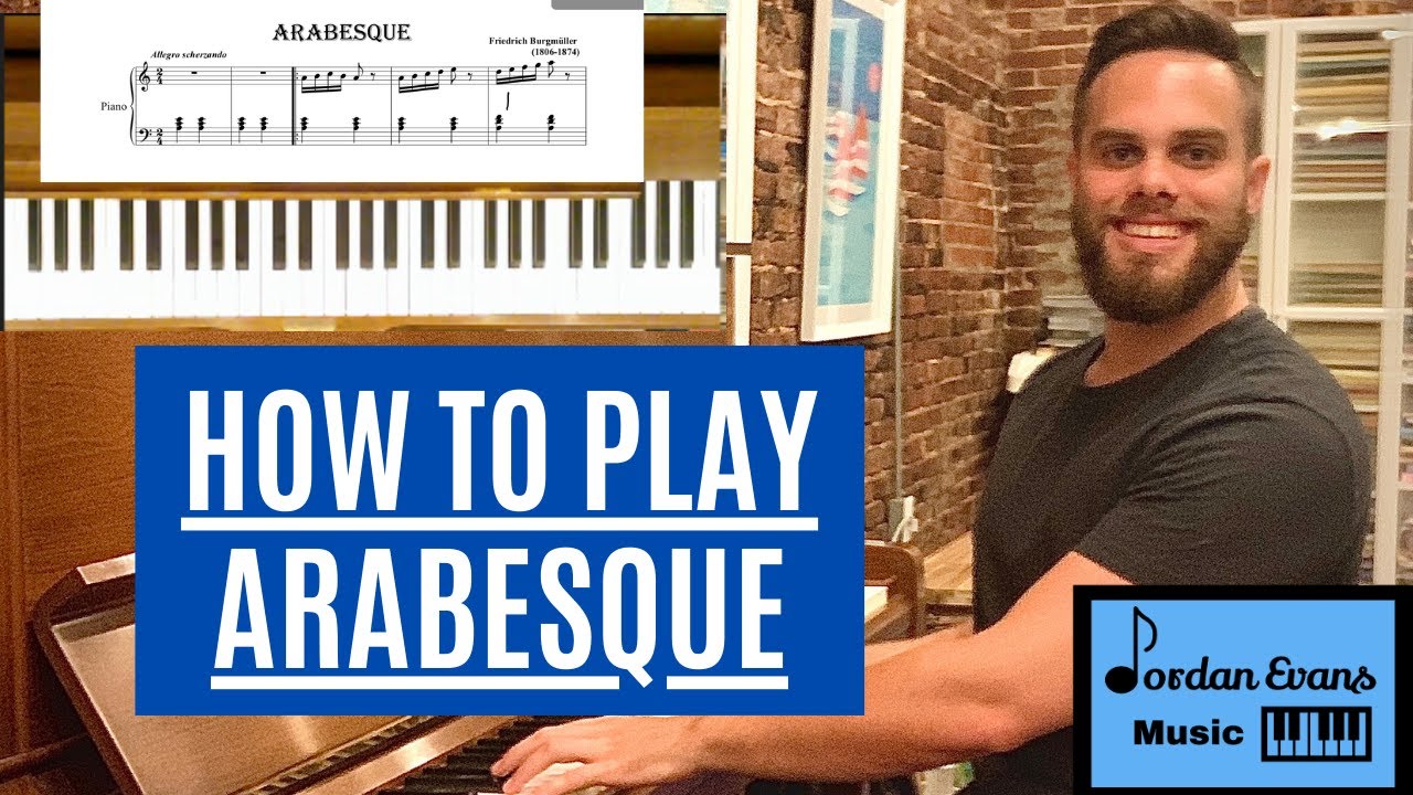 Easy Piano Tutorial - How To Play Arabesque By Burgmüller