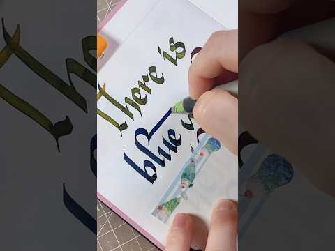 <strong>Starry</strong> <strong>Starry</strong> Night~💙✨🧡 #calligraphy #art #timelapse #handwriting #<strong>shorts</strong>