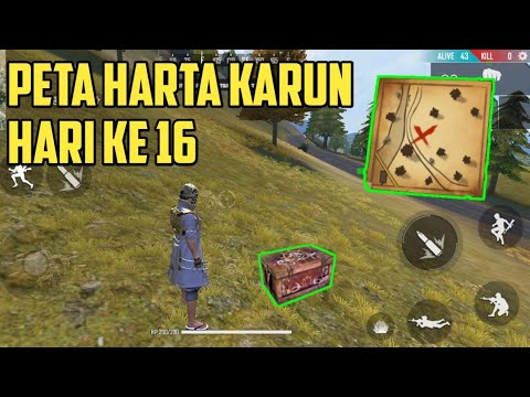 Lokasi Peta Harta Karun Hari Ke 16 Garena Free Fire