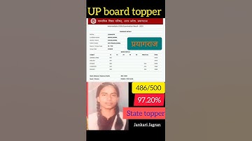 UP BOARD TOPPER LIVE RESULT 👍 #shorts #viralvideo #upboardtopper #topper #mahakjaiswal #uptopper