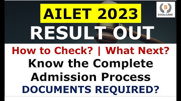 AILET 2023 Result OUT - NLU Delhi Admission Process | How to Check #ailet  2023 Results