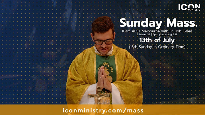 Sunday Mass with Fr. Rob Galea 13/07/2025