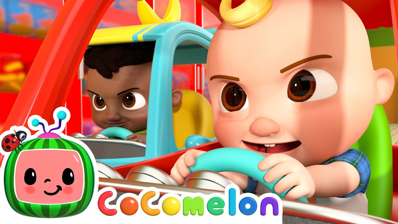 ? Shopping Cart Race KARAOKE! ?| CoComelon Karaoke Songs | Sing Along With Me! | Moonbug Kids Songs