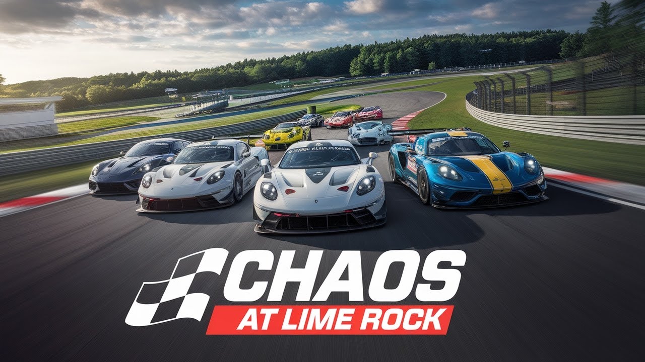 Things get hectic at Lime Rock Park | iRacing Tight Racing - YouTube